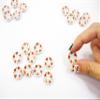10x15mm Red Heart Paint Round Plate Dish Dollhouse Miniature Ceramic 12814 view 4