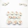 10x15mm Red Paint Round Plate Dish Dollhouse Miniature Ceramic Supply 12815 view 2