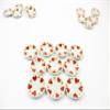 10x20mm Red Heart Paint Plate Dish Dollhouse Miniature Ceramic Supply 12819 view 1