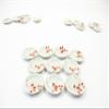 10x20mm Red Paint Plate Dish Dollhouse Miniature Ceramic Kitchenware 12820 view 2