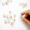 10x20mm Red Paint Plate Dish Dollhouse Miniature Ceramic Kitchenware 12820 view 4