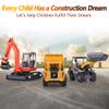 iPlay, iLearn Heavy Duty Construction Site Playset, Metal Dump Truck, Excavator Digger Backhoe, Tractor Bulldozer Diecast Vehicle, Outdoor Sandbox Car Toy, Birthday Gift 3 4 5 Year Old Boy Kid Toddler view 2
