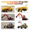 iPlay, iLearn Heavy Duty Construction Site Playset, Metal Dump Truck, Excavator Digger Backhoe, Tractor Bulldozer Diecast Vehicle, Outdoor Sandbox Car Toy, Birthday Gift 3 4 5 Year Old Boy Kid Toddler view 4