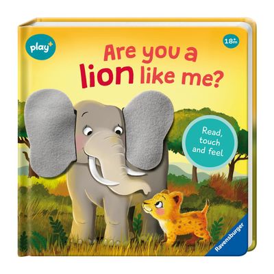 Ravensburger Play+ are You a Lion Like Me? | Touch & Feel Storybook | Encourages Animal Recognition & Fine Motor Skills