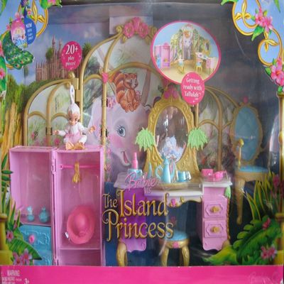 Barbie Island Princess Getting Ready with Tallulah 20+ Piece Playset (2007)
