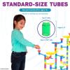 Marble Genius Tubes, 30pcs Marble Run Accessory Set for Kids Ages 4+, Fun Building & Learning Educational Construction Add-on Kit for Teens STEM view 4
