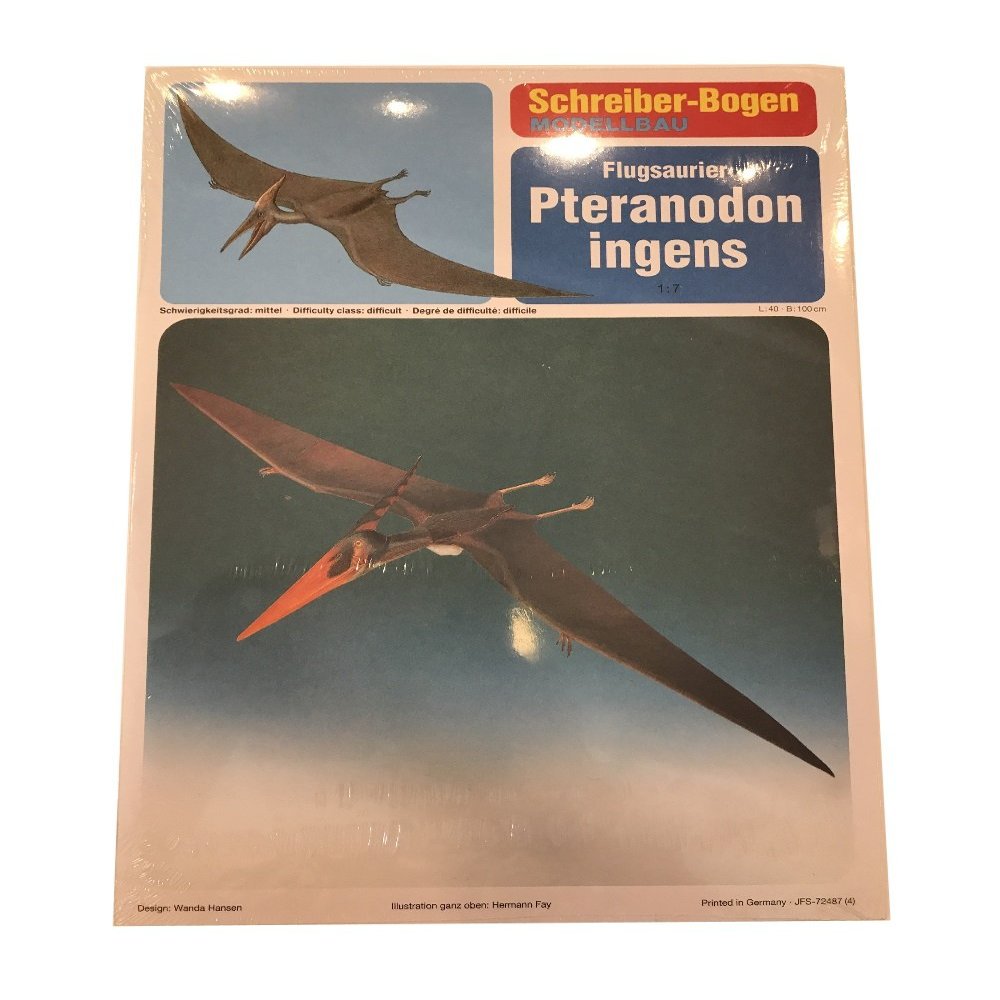 Aue Verlag Schreiber-Bogen Cardboard Model Pterosaur Pteranodon ingens