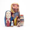 Bits and Pieces - 5pc Nesting Doll Holy Family -The Nativity Family Hand Painted Hand Made Wooden Nesting Dolls Matryoshka Nativity Figurines - Set of 5 Dolls from 5.5" Tall view 1