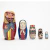 Bits and Pieces - 5pc Nesting Doll Holy Family -The Nativity Family Hand Painted Hand Made Wooden Nesting Dolls Matryoshka Nativity Figurines - Set of 5 Dolls from 5.5" Tall view 3