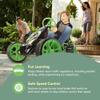 Hauck Sirocco - Racing Go Kart | Pedal Car | Low profile rubber tires | Pedal power auto-clutch free-ride | Adjustable seat - Green view 3
