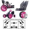 hauck Sirocco Racing Clutch Free Go Kart with Low Profile Rubber Tires, Pink view 4