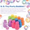 U. S. Toy Neon Party Bubbles, Bubbles for Kids w/Wands and Bottles to Blow Bubbles, Party Favors for Summer Events, Toddler Toys for 3+, 12-Pack view 2