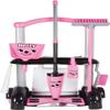 Casdon Henry & Hetty Toys - Hetty Cleaning Trolley - Pink Hetty-Inspired Toy Playset with Mop, Brushes, Dustpan, & Accessories - Kids Cleaning Trolley Set - for Children Aged 3+ view 1