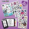 Book 'n' app: Dress & Color ME - Monster High - 3-in-1 Activity Book, Mix & Match Stickers, Character Dress-Up, Fashion Coloring, App Play, Kids 4+ view 2