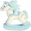 Aurora Melodious Musicals! Baby Boy Rocking Horse Baby Stuffed Animal - Musical Entertainment - Engaging Play - Blue 11 Inches view 2