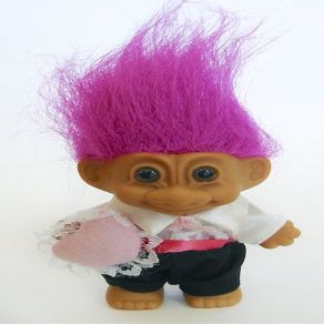 Russ Berrie My Lucky Mini Ring Bearer Troll Doll