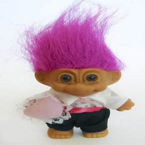 Russ Berrie My Lucky Mini Ring Bearer Troll Doll