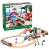 BRIO World - 33512 Travel Switching Set | Premium Wooden Train Toy Set with 42 Pieces & Accessories | Perfect for Children Ages 3 and Up | Compatible with All BRIO Railway Toys view 1
