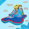 Banzai Inflatable Pool Water Slide, Blow Up Backyard Splash House, Slide N Soak view 3