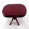 Dollhouse Miniature Mahogany Oval Dining Table view 2