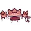 Aztec Imports, Inc. Dollhouse Miniature 5-Pc. Gothic Revival Living Room Set view 1