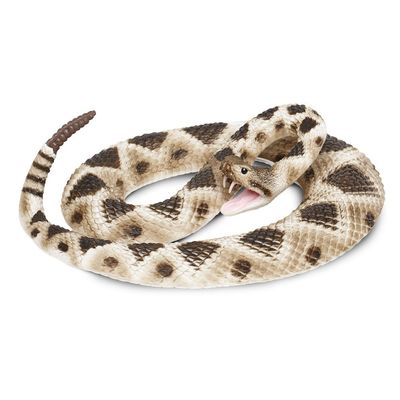 Safari Ltd. Eastern Diamondback Rattlesnake Figurine - Realistic 40" Model Figure - Educational Toy for Boys, Girls, and Kids Ages 18M+