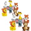 Fun Express Zoo Animal Figure Toys - Includes Zebras Giraffes Tigers Lions Elephants and Monkeys - Set of 12 - Party Favors Giveaways, Cake Toppers and Toys - Vbs Vacation Bible School Supplies/Decor view 1