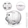 Windy City Novelties Mini Educational Kids Clear Plastic Piggy Bank view 3