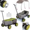 hauck Eco Wagon with Multipurpose Hand Pulled Utility, Steel Tube Framing, and Easy Fold Feature for Kids Pull Along Wagons, Forest Green view 4