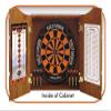 Harley-Davidson Bar & Shield Logo Dart Board Cabinet - Pine Wooden Cabinet 61905 view 2