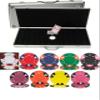 Crown & Dice 14gm Clay 500 Chip Poker Set - with Aluminum Case view 1