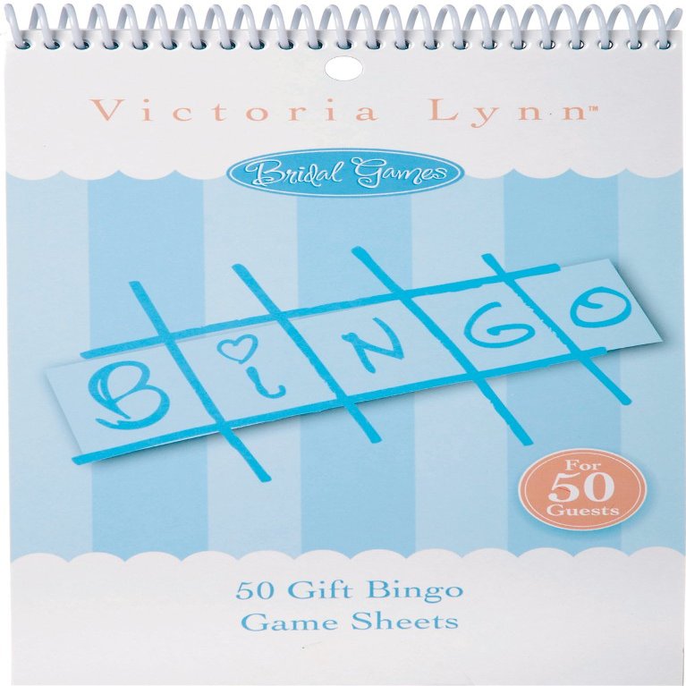 Darice 1405-042, Bridal Gift Bingo Game Sheets, 50-Piece