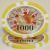 BEN Franklin Laser Clay 14g 500 Chip Poker Set - With Alluminum Case view 4