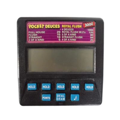 Pocket Deuces ROYAL FLUSH 3000 Radica Electronic Handheld Poker Model 1315