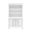 Odoria 1/12 Miniature Cabinet Cupboard Hutch Dollhouse Furniture Accessories, White view 1