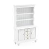 Odoria 1/12 Miniature Cabinet Cupboard Hutch Dollhouse Furniture Accessories, White view 2
