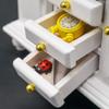 Odoria 1/12 Miniature Cabinet Cupboard Hutch Dollhouse Furniture Accessories, White view 4