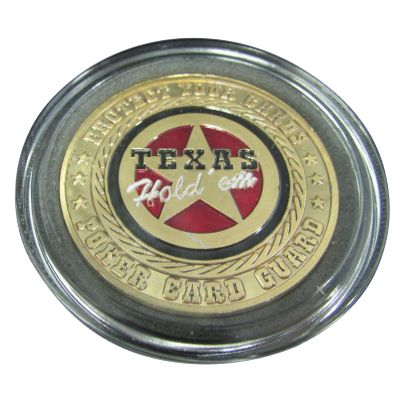MRC POKER Hand Painted Poker Card Guard Cover Protector - Texas Hold'em