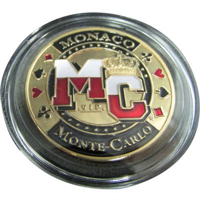 MRC POKER Hand Painted Poker Card Guard Cover Protector - Monaco Monte Carlo