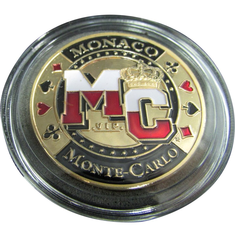 MRC POKER Hand Painted Poker Card Guard Cover Protector - Monaco Monte Carlo