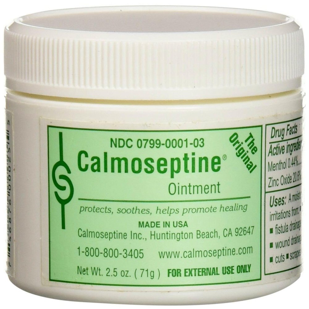 Calmoseptine Diaper Rash Ointment Jar - 2.5 Oz (Pack of 5)