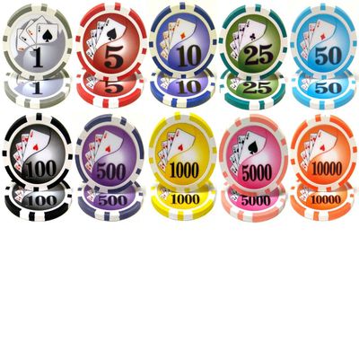YIN Yang 13.5gm Clay 500 Bulk Poker Chips - Choose