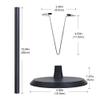ZITA ELEMENT 2 Pcs Adjustable Doll Stand Holders Base for 14 Inch -18 Inch Doll Accessories - Black view 3