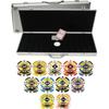 Black Diamond Laser 14gm Clay 500 Chip Poker Set with Aluminum Case view 1