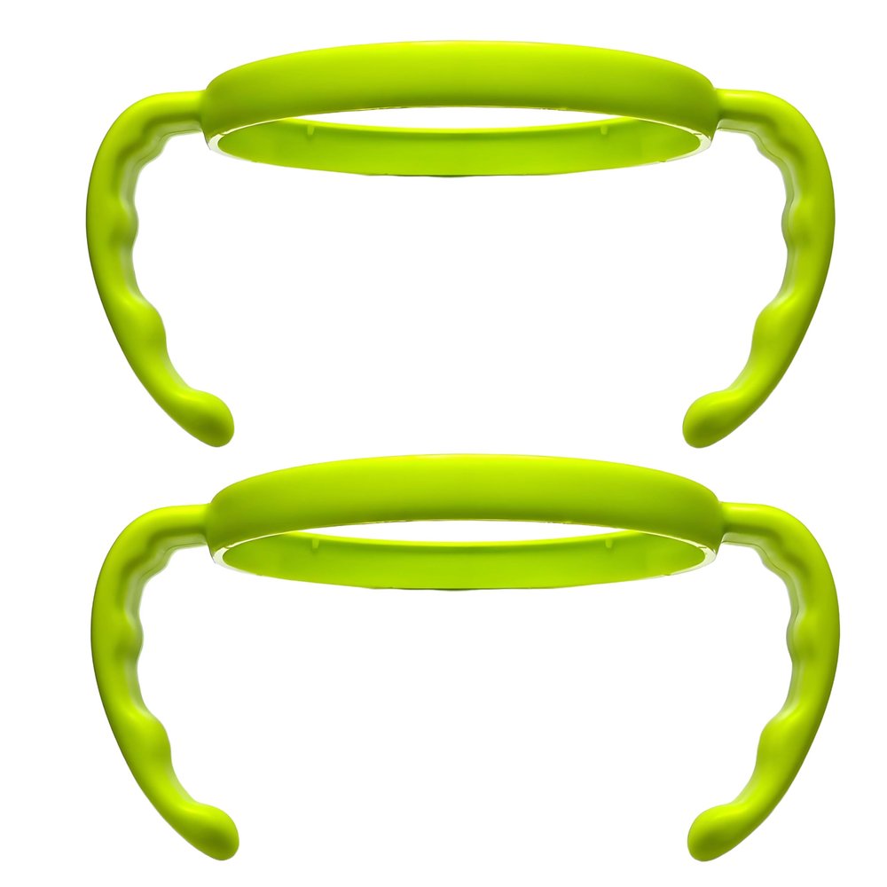 Bottle Handles Grip Compatible for Comotomo Baby Feeding Bottle (2 Count, Green)