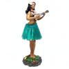 KC Hawaii Leilani Dashboard Hula Doll Playing Ukulele Green 7 inch view 2