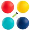 New Bounce Playground Balls for Kids - Set of 4 Rubber Bouncing Balls Plus Pump & 2 pins - Regulation Size for Dodgeball and More - Durable, Inflatable 8.5" Game Kickballs view 1