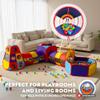 Playz 5pc Kids' Play Tents & Tunnels - Ball Pit for Toddlers, Basketball Hoop, Crawling Tubes, Pop-Up Playhouses, Baby Obstacle Course for Indoor or Outdoor Use view 3