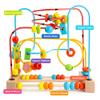 Timy First Bead Maze Roller Coaster Wooden Educational Circle Toy for Toddlers view 3