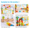 Timy First Bead Maze Roller Coaster Wooden Educational Circle Toy for Toddlers view 4